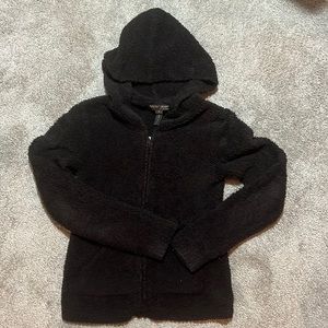Barefoot dreams full zip hoodie in chocolate brown in M.